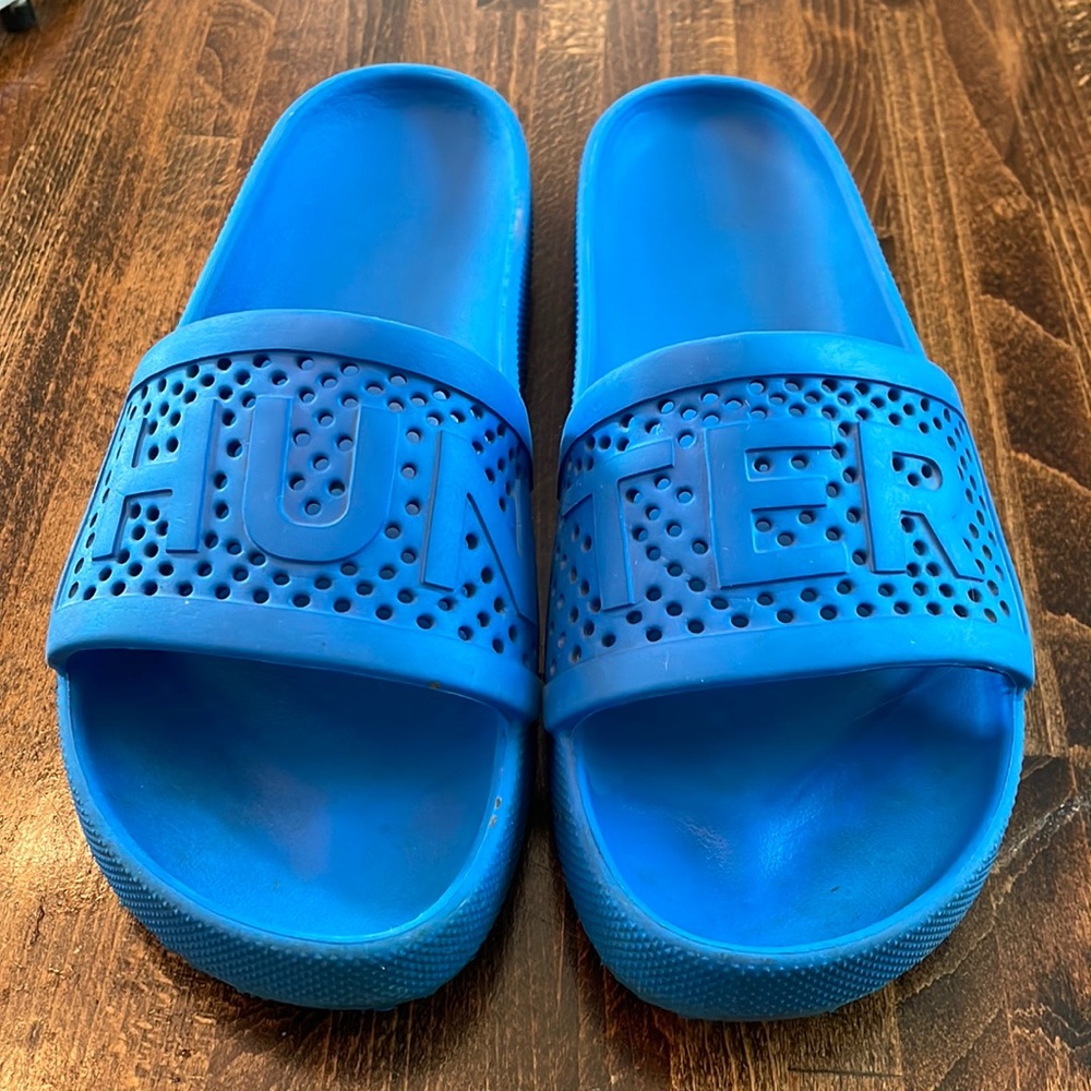 Blue Hunter Slides size 8